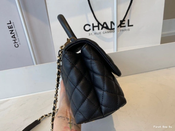 Firstbag Ru TOP FLAP WITH HANDLE CHANEL BAG 0710